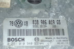 БЛОК УПРАВЛЕНИЯ VW PASSAT B6 1.9 TDI 0281010940