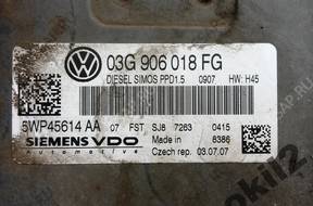 БЛОК УПРАВЛЕНИЯ VW PASSAT B6 2.0 07   03G906018FG