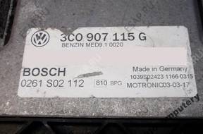 БЛОК УПРАВЛЕНИЯ VW PASSAT B6 3c0907115g 0261s02112 +PIN