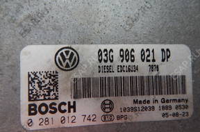 БЛОК УПРАВЛЕНИЯ VW PASSAT B6 ECU 0281012742 03G906021DP