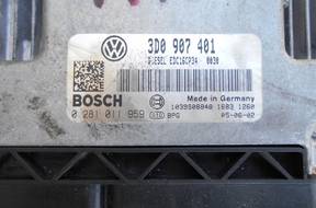 БЛОК УПРАВЛЕНИЯ VW PHAETON 3.0 TDI   3D0907401