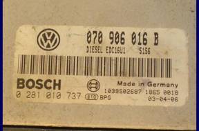 БЛОК УПРАВЛЕНИЯ VW PHAETON 5.0 TDI 070906016B 0281010737