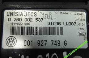 БЛОК УПРАВЛЕНИЯ   VW POLO 0260002537 001927749G
