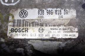 БЛОК УПРАВЛЕНИЯ VW POLO 038906018da 0281001913 БЕЗ КОДА