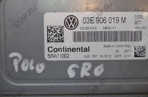БЛОК УПРАВЛЕНИЯ VW Polo   03E906019M 5WA11002