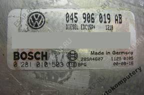 БЛОК УПРАВЛЕНИЯ VW POLO 045906019ab 0281010503 БЕЗ КОДА