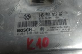 БЛОК УПРАВЛЕНИЯ    VW POLO 1,4TDI 0281010865