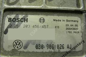 БЛОК УПРАВЛЕНИЯ VW POLO 1.0 030906026aj 0261203456-457