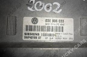 БЛОК УПРАВЛЕНИЯ VW polo 1.2   ДВИГАТЕЛЕМ 03E906033