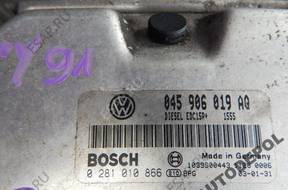 БЛОК УПРАВЛЕНИЯ   VW  POLO 1.4 TDI 0281010866