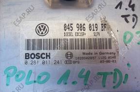БЛОК УПРАВЛЕНИЯ VW POLO 1.4 TDI 0281011241 045906019BF