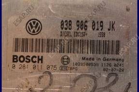 БЛОК УПРАВЛЕНИЯ VW POLO 1.9 038906019JK 0281011075