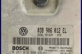БЛОК УПРАВЛЕНИЯ   VW POLO 1.9 SDI 0281010660
