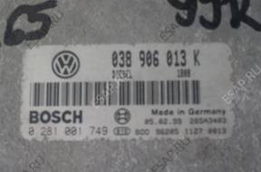 БЛОК УПРАВЛЕНИЯ VW POLO 1.9D 99 год, K165