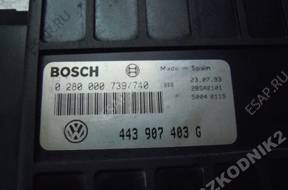 БЛОК УПРАВЛЕНИЯ VW SEAT    0280000739/740   443907403G