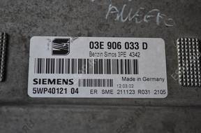 БЛОК УПРАВЛЕНИЯ   VW SEAT 03E906033D 5WP4012104