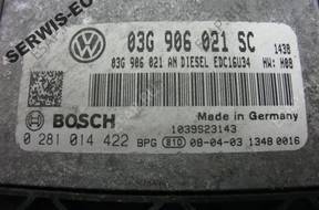 БЛОК УПРАВЛЕНИЯ VW SEAT 03G906021SC 0281014422 ИММОБИЛАЙЗЕР OFF