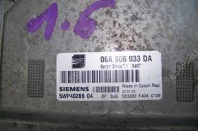 БЛОК УПРАВЛЕНИЯ vw seat  1,6 2005 год 06a906033da 5wp4028604