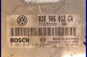 БЛОК УПРАВЛЕНИЯ VW SEAT 1.9 TDI 038906012CA 0281010230