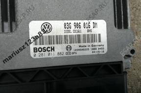 БЛОК УПРАВЛЕНИЯ VW SEAT 1.9TDI 03G906016DM 0281011882