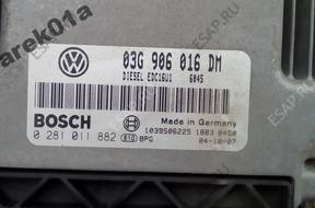 БЛОК УПРАВЛЕНИЯ VW SEAT AUDI SKODA 03G906016DM 0281011882
