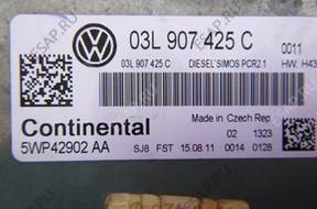 БЛОК УПРАВЛЕНИЯ VW SEAT   ДВИГАТЕЛЕМ 03L907425C