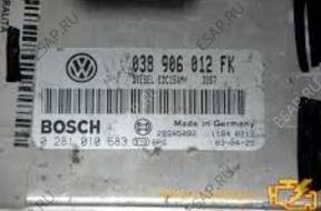 БЛОК УПРАВЛЕНИЯ VW SEAT SKODA 0281010683 038906012FK FV