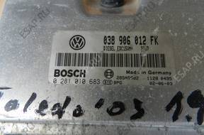 БЛОК УПРАВЛЕНИЯ   VW Seat Skoda 038 906 012 FK