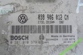 БЛОК УПРАВЛЕНИЯ VW SEAT SKODA 038906012CM 0281010379