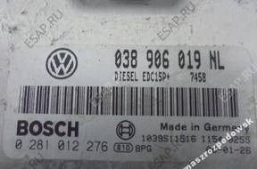 БЛОК УПРАВЛЕНИЯ VW SEAT SKODA 038906019NL 0281012276