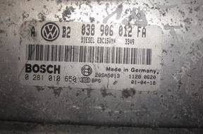 БЛОК УПРАВЛЕНИЯ VW SEAT SKODA 1.9TDI 0281010650 BOSCH