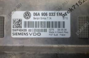 БЛОК УПРАВЛЕНИЯ VW SEAT SKODA AUDI 06A906033EM 5WP40439