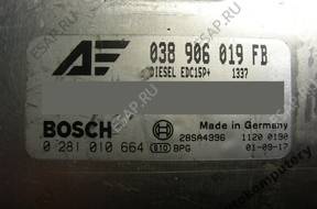БЛОК УПРАВЛЕНИЯ VW SHARAN 038906019fb 0281010664 БЕЗ КОДА
