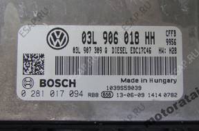 БЛОК УПРАВЛЕНИЯ VW SHARAN 2.0TDI 0281017094 03L906018HH