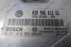 БЛОК УПРАВЛЕНИЯ   VW SKODA 038906012GG 0281010963