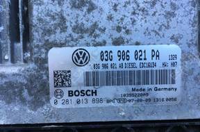 БЛОК УПРАВЛЕНИЯ   VW SKODA 03G906021PA 0281013898