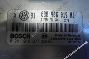 БЛОК УПРАВЛЕНИЯ   VW SKODA 1.9 TDI 038906019HJ