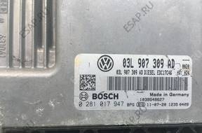 БЛОК УПРАВЛЕНИЯ VW SKODA  2.0 TDI 03L907309AD 028017947