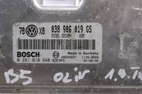 БЛОК УПРАВЛЕНИЯ VW Skoda   ДВИГАТЕЛЕМ 038906019GS