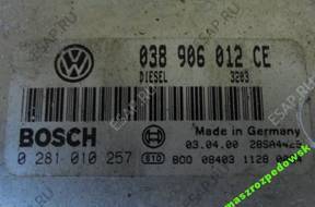 БЛОК УПРАВЛЕНИЯ VW SKODA SEAT 038906012CE 0281010257