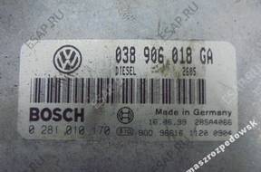 БЛОК УПРАВЛЕНИЯ VW SKODA SEAT 038906018GA 0281010170