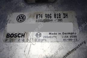 БЛОК УПРАВЛЕНИЯ VW T4 074906018bh 0281010677 БЕЗ КОДА
