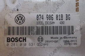 БЛОК УПРАВЛЕНИЯ VW T4 2.5 TDI 0281010631 074906018BG