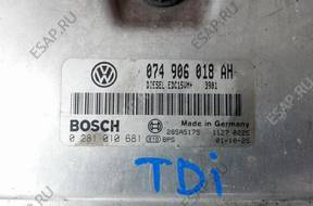 БЛОК УПРАВЛЕНИЯ VW T4 2.5 TDI AXL   074906018AH