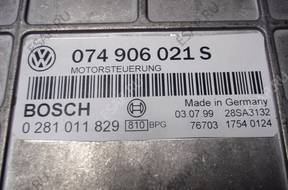 БЛОК УПРАВЛЕНИЯ VW T4 2.5TDI 074906021s 0281011829 БЕЗ КОДА