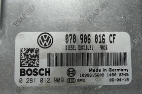 БЛОК УПРАВЛЕНИЯ VW T5 0281012906   070906016CF