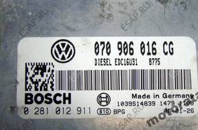 БЛОК УПРАВЛЕНИЯ VW T5 070906016CG 0281012911 2.5TDI