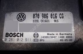 БЛОК УПРАВЛЕНИЯ VW T5 070906016cg 0281012911 БЕЗ КОДА