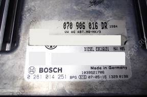 БЛОК УПРАВЛЕНИЯ VW T5 070906016dr 0281014251 БЕЗ КОДА