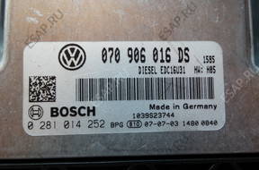 БЛОК УПРАВЛЕНИЯ VW T5   070906016DS 281014252